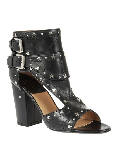 Shop Laurence Dacade Rush Star Studded Sandals In Black