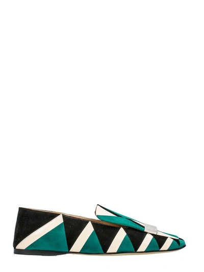 Shop Sergio Rossi Sr1 Loafers In Green