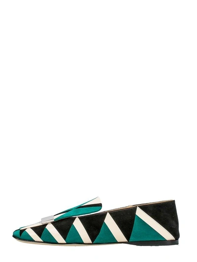 Shop Sergio Rossi Sr1 Loafers In Green
