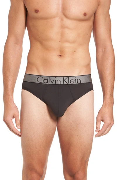 Shop Calvin Klein Stretch Hip Briefs In Black