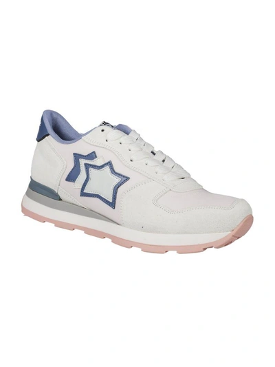 Shop Atlantic Stars Star Patch Sneakers In Bianco-rosa