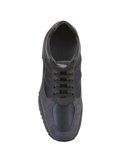 Shop Hogan Satin Interactive Sneaker In Grey