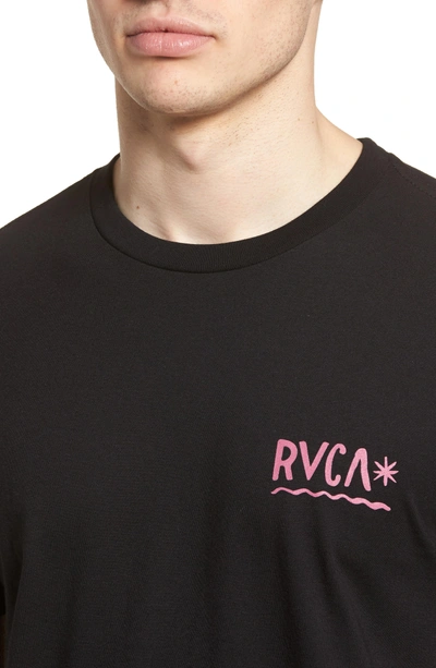 Shop Rvca Squiggle T-shirt In Black