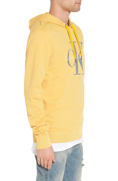 Shop Calvin Klein Jeans Est.1978 Pop Color Hoodie In Spectra Yellow