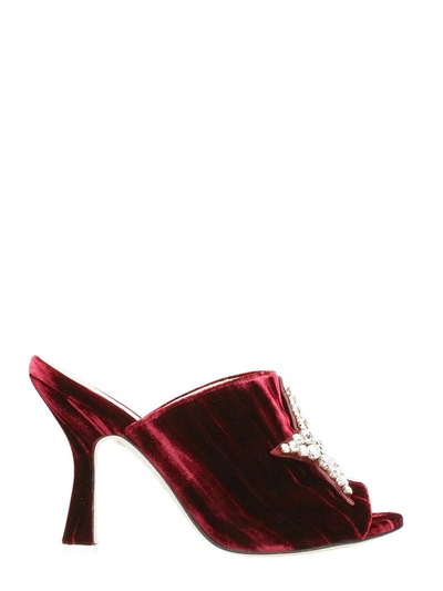 Shop Attico Debby Mules In Bordeaux