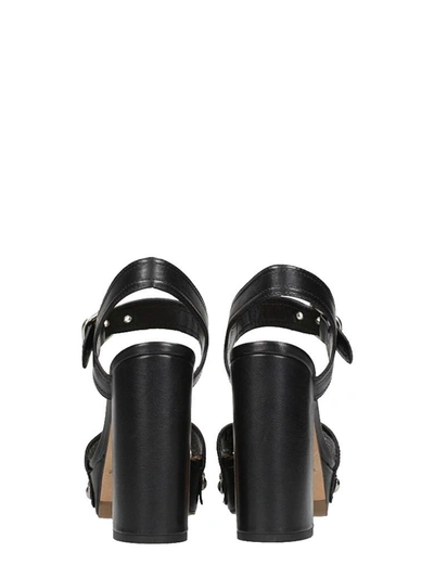 Shop Julie Dee Plateau Sandals In Black
