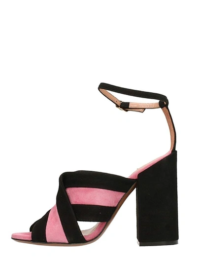 Shop L'autre Chose Crossover Sandals In Black