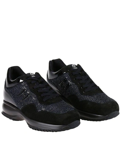 Shop Hogan Sneakers Shoes Women  In Black