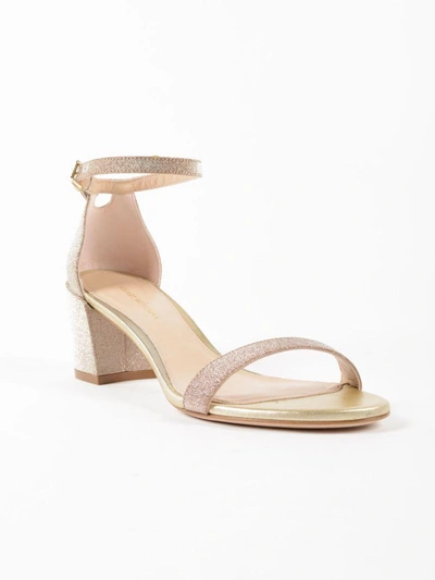 Shop Stuart Weitzman Sandal In Dark Gold