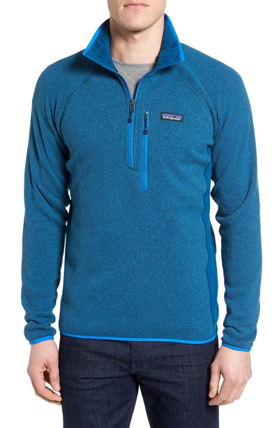 Shop Patagonia Performance Pullover In Blue
