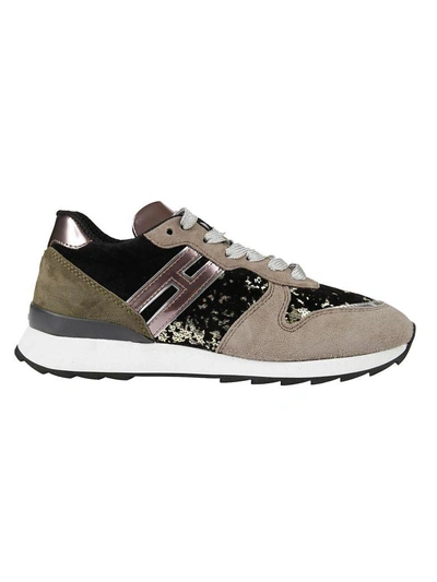 Shop Hogan Contrast Panel Sneakers