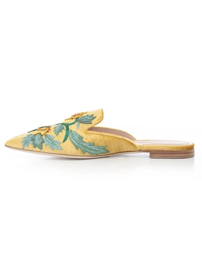 Shop Alberta Ferretti Sandals In Yellow & Orange