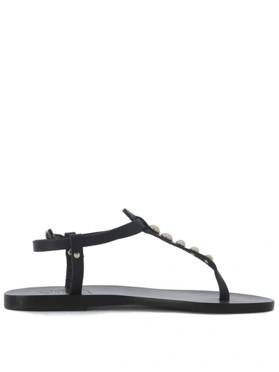 Shop Ancient Greek Sandals Lito Leather Sandal In Nero