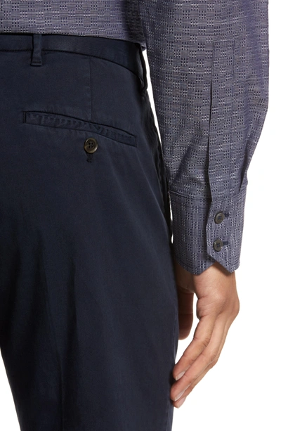 Shop Zachary Prell Aster Straight Leg Pants In Navy