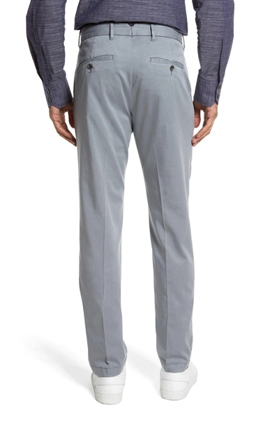 Shop Zachary Prell Aster Straight Leg Pants In Grey