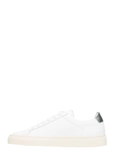 Shop Common Projects Achille Retro Low White Leather Sneakers