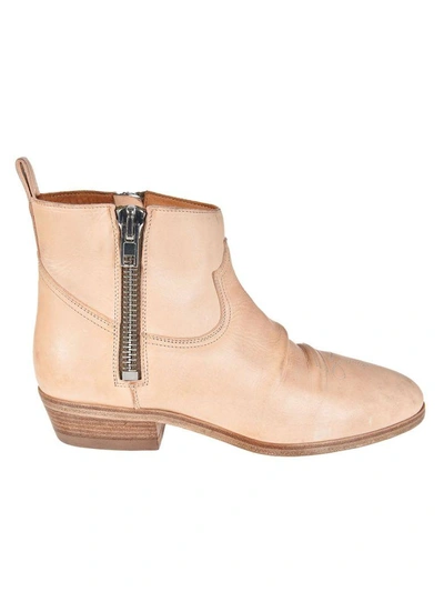 Shop Golden Goose Viand Ankle Boots In Naturale