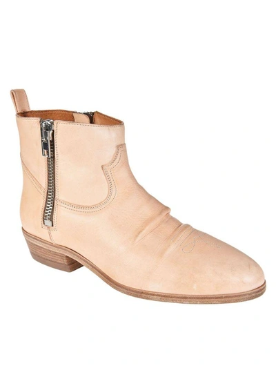 Shop Golden Goose Viand Ankle Boots In Naturale