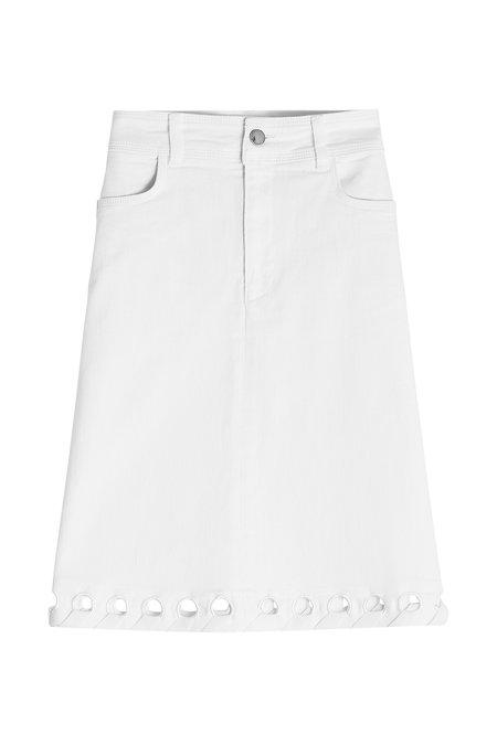 victoria beckham denim skirt