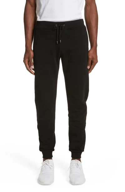 Shop Versace Medusa Embroidered Jogger Pants In Black