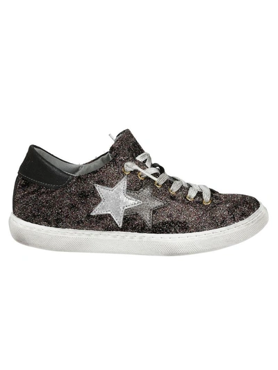 Shop 2star Glitter Detailed Sneakers In Multicolor