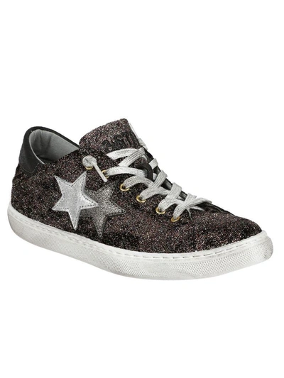 Shop 2star Glitter Detailed Sneakers In Multicolor