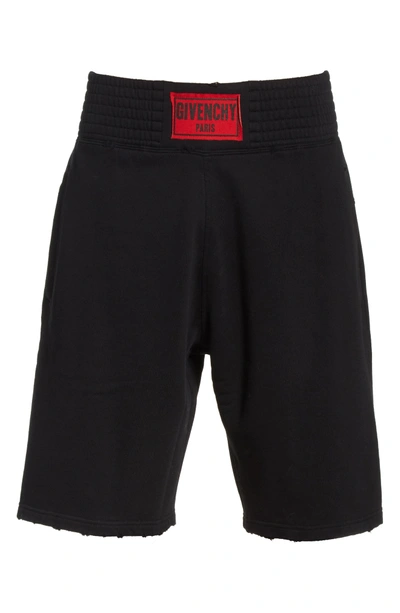 Shop Givenchy Knit Boxing Shorts In Black