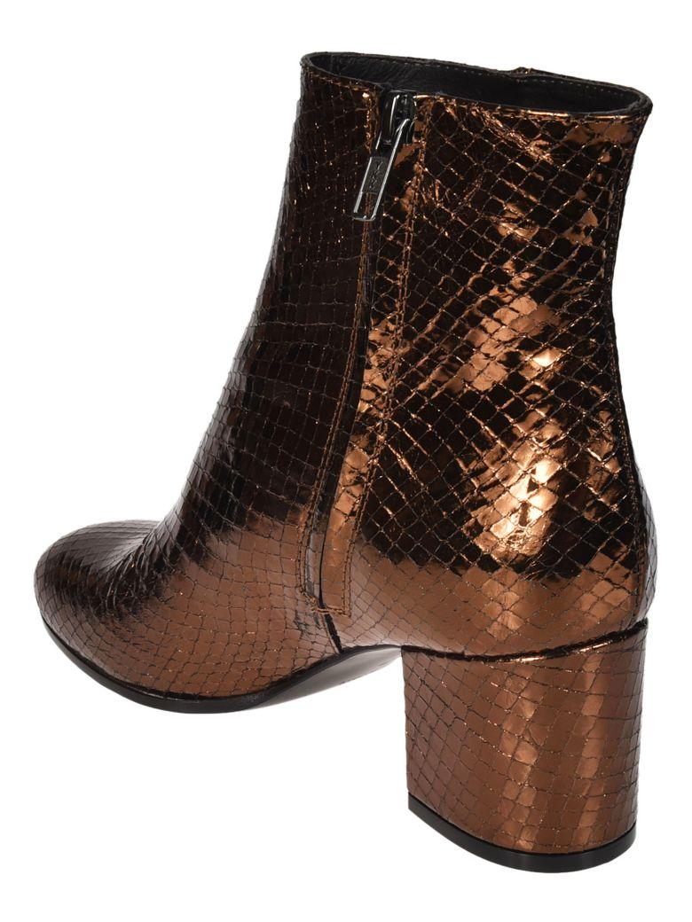 Paris Texas Metallic Ankle Boots In Bronze ModeSens