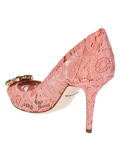 Shop Dolce & Gabbana Belluci Pumps In Peonia