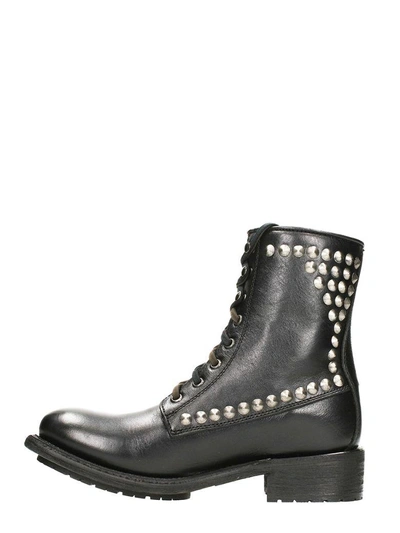 Shop Ash Ralph Combact Boots In Black