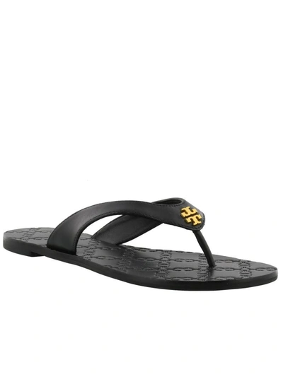 Tory Burch Monroe Flat Thong Sandal In Navy | ModeSens