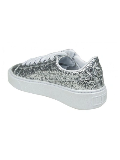 Shop Puma Sneakers Basket Platform Glitter