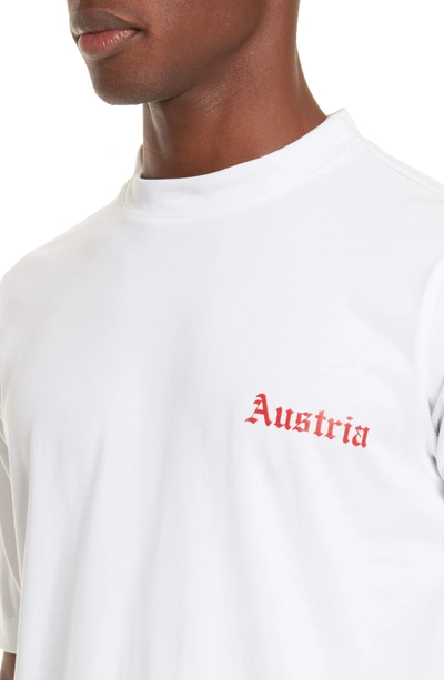 Shop Helmut Lang Austria Tall T-shirt In White