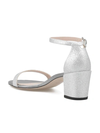 Shop Stuart Weitzman Simple Sandal In Silver
