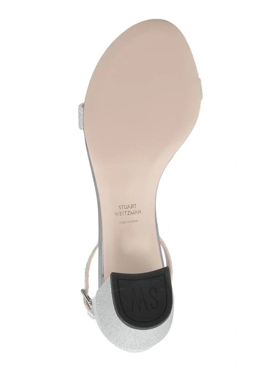 Shop Stuart Weitzman Simple Sandal In Silver