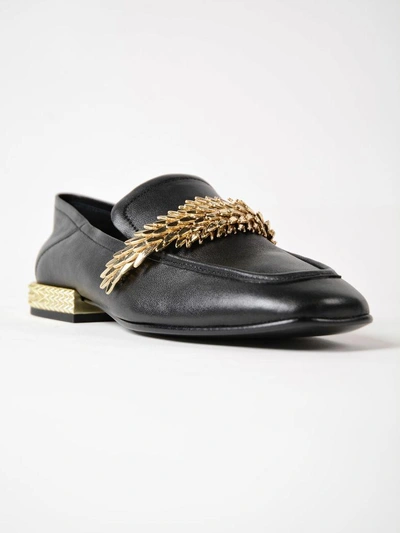 Shop Ash Edgy Loafers In Glove Black