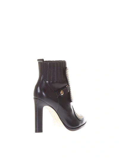 Shop Sophia Webster Karina Butterfly Leather Ankle Boots In Black