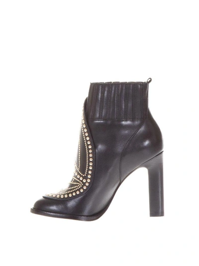 Shop Sophia Webster Karina Butterfly Leather Ankle Boots In Black