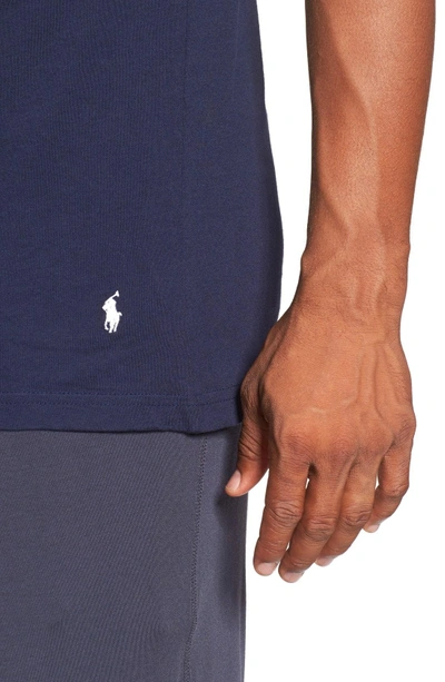 Shop Polo Ralph Lauren 3-pack Trim Fit T-shirt In Carson Blue/ Bali Blue