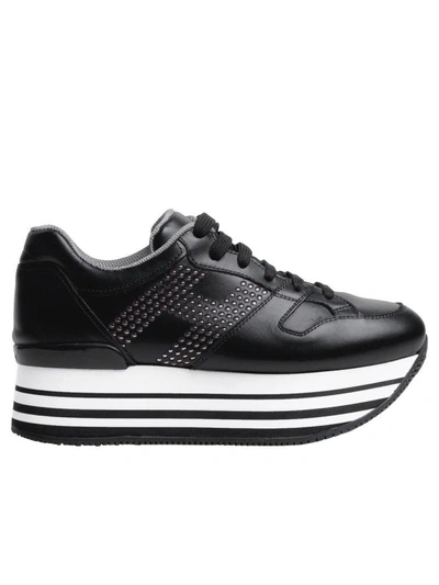 Shop Hogan H283 Sneakers In Black