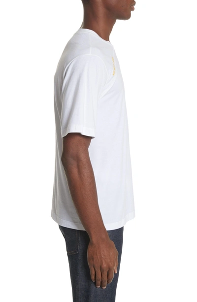 Shop Helmut Lang Cut Neck T-shirt In White