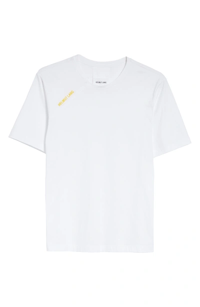 Shop Helmut Lang Cut Neck T-shirt In White