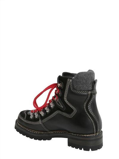 Shop Dsquared2 Canada Hiking Boots In Nero