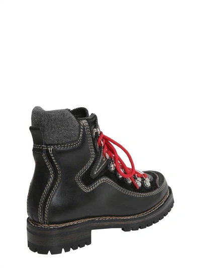 Shop Dsquared2 Canada Hiking Boots In Nero