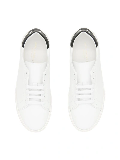 Shop Anya Hindmarch Eyes Nappa Sneakers In White-blackbianco