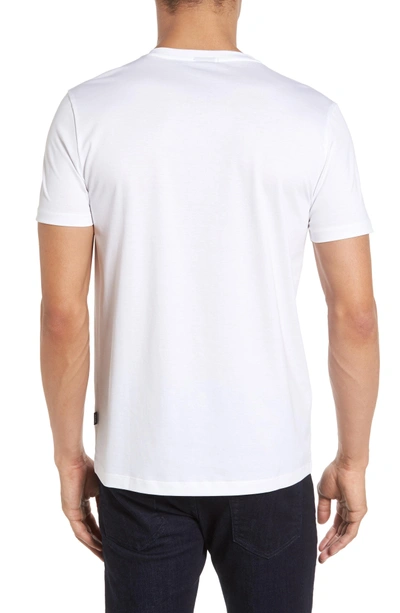 Shop Hugo Boss V-neck T-shirt In White