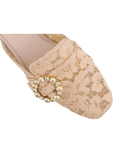 Shop Dolce & Gabbana Slipper In Apricot