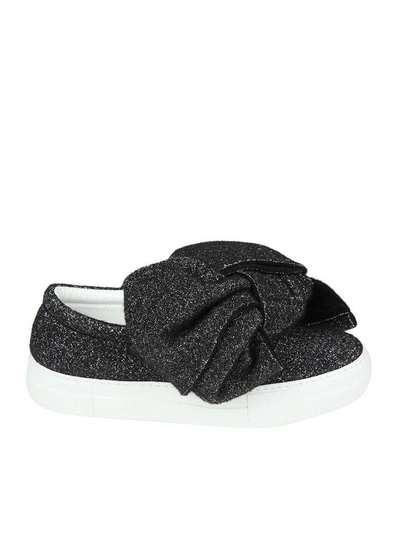 Shop Joshua Sanders Slip On With Bow And Black Color