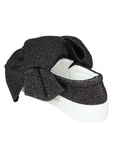 Shop Joshua Sanders Slip On With Bow And Black Color