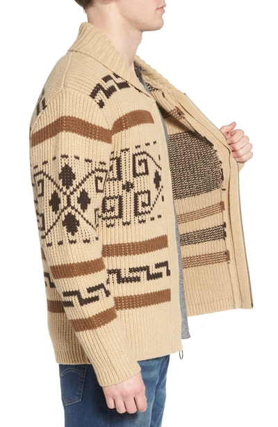 Shop Pendleton Original Westerly Sweater In Tan / Brown